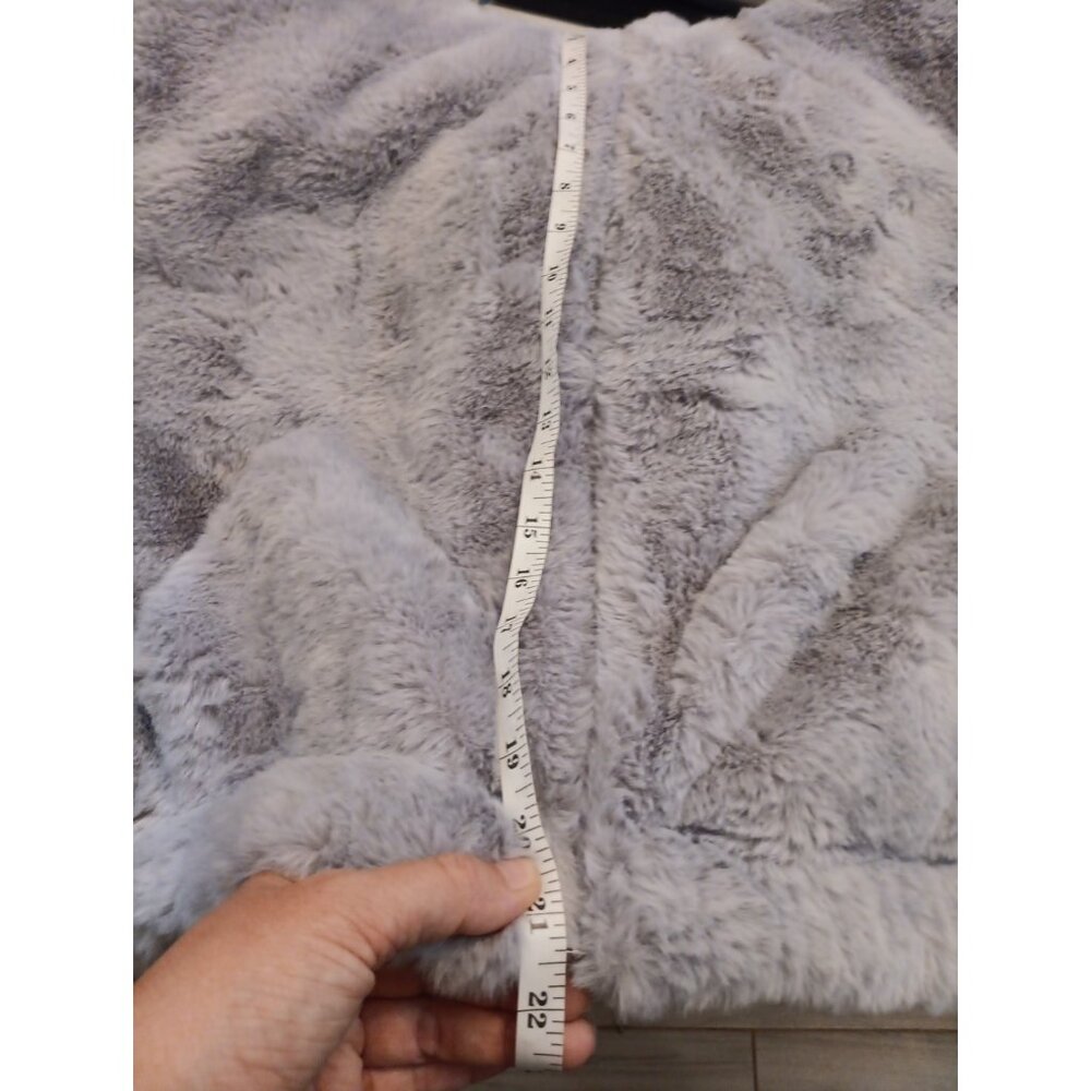 New Womens UGG Lavender Mandy Faux Fur Hoodie Jacket Soft Has Pockets Large - Picture 7 of 7